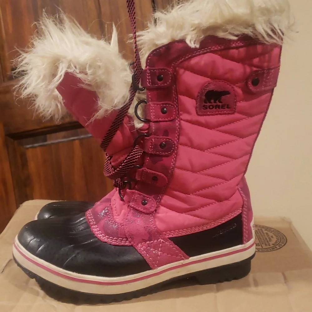Sorel TOFINO II KIDS girls fur winter snow waterproof 4